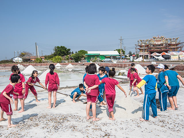 Experience first-hand the harvesting of sea salt from the salt field