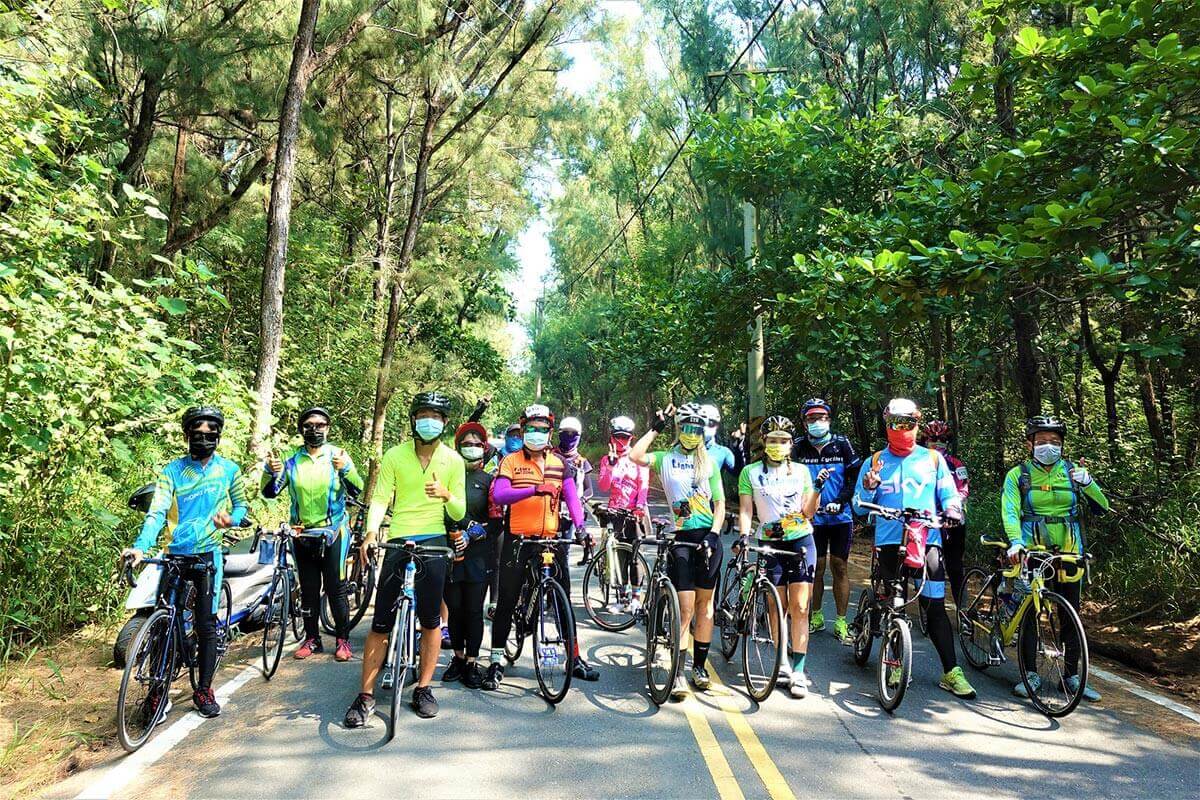 Low-carbon bike ride tour