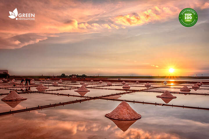 sunset at jingzaijiao