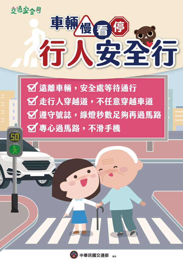 2025交通安全月海報_行人