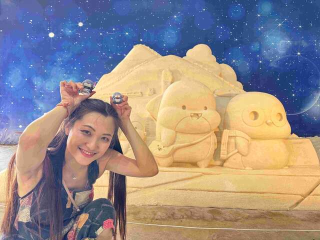 七股鹽山LINE貼圖人氣明星《胖鯊魚鯊西米》