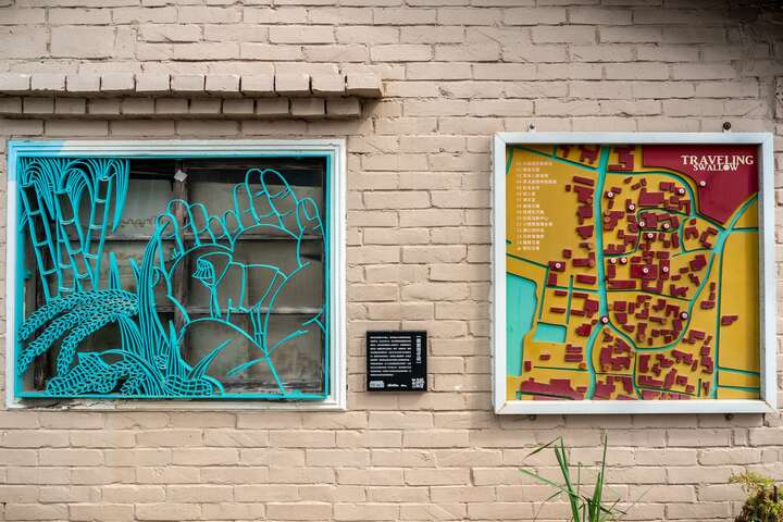 鐵花窗將「手」的元素融入創作