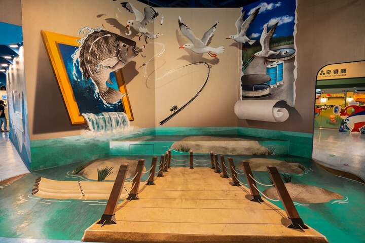 園區內3D立體畫