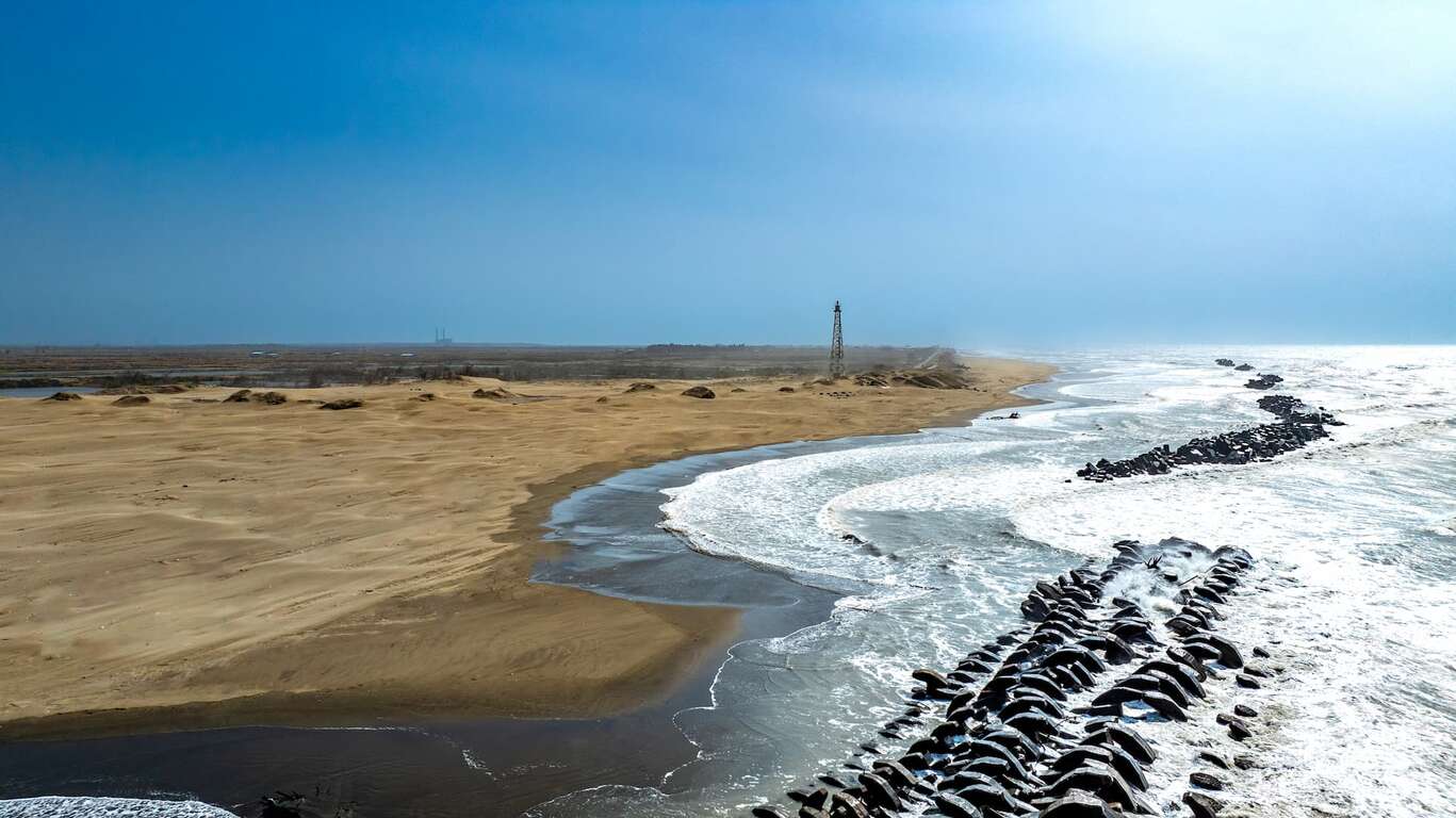 頂頭額沙洲沿海