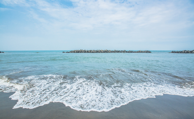 蔚藍美麗的海景