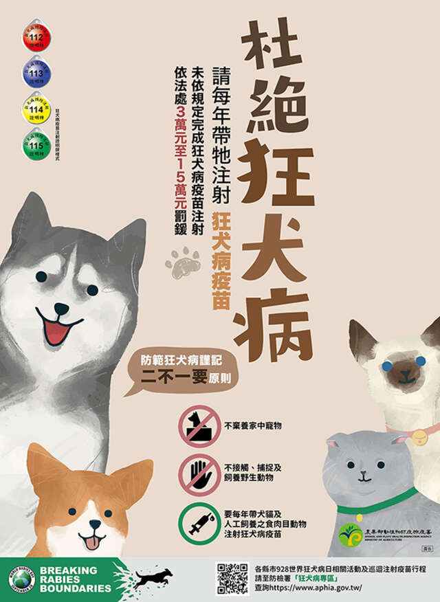 杜絕狂犬病海報