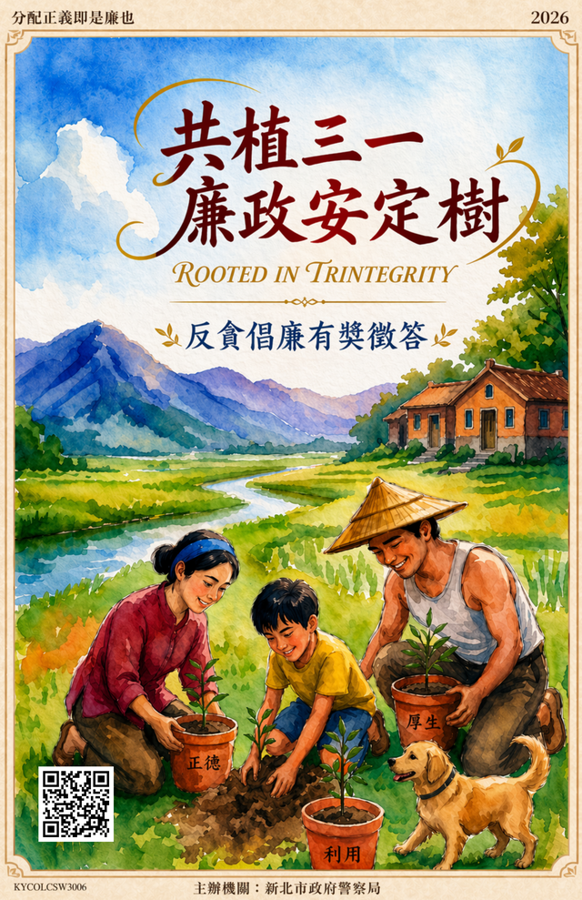 115年共植三一廉政安定樹反貪倡廉有獎徵答活動-海報