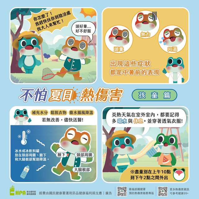 不怕夏日熱傷害-孩童篇