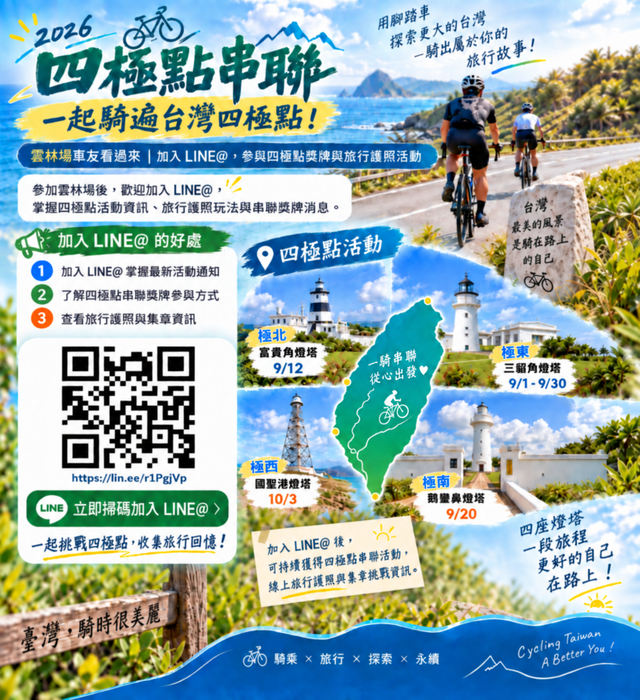 「2026 極點慢旅 四極點集章」活動