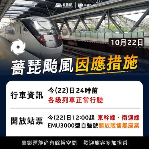 薔琵颱風因應措施
