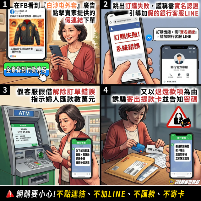 假網購贈品詐騙