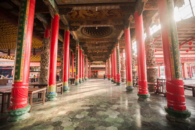 Internal walkway of Daitian Temple