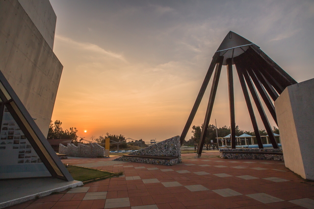 Exhibits in the sunset